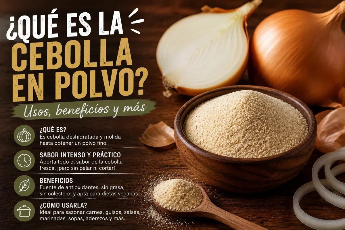 Cebolla en Polvo: Qué Es y Cómo Usarla en la Cocina